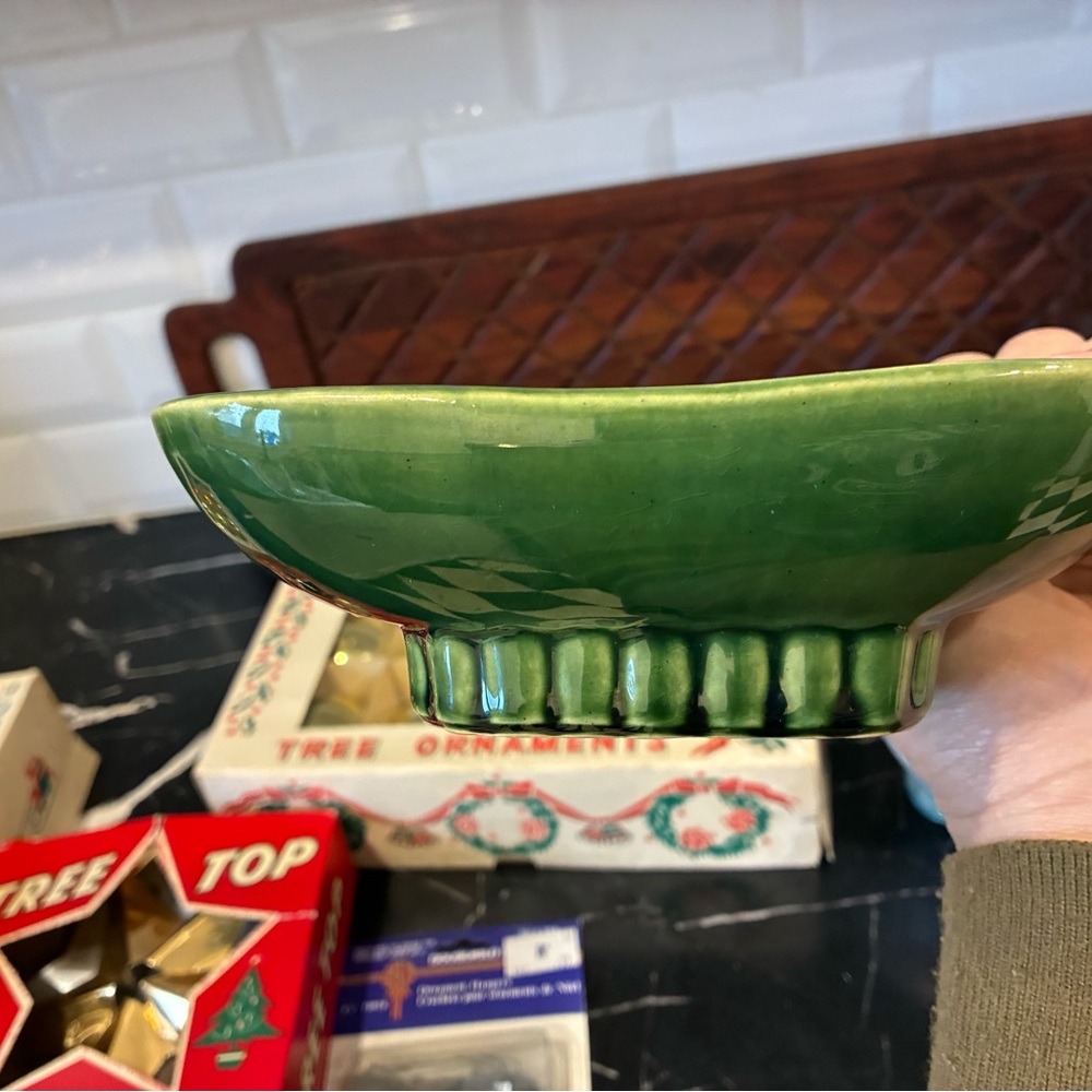McCoy green dish no. 1801